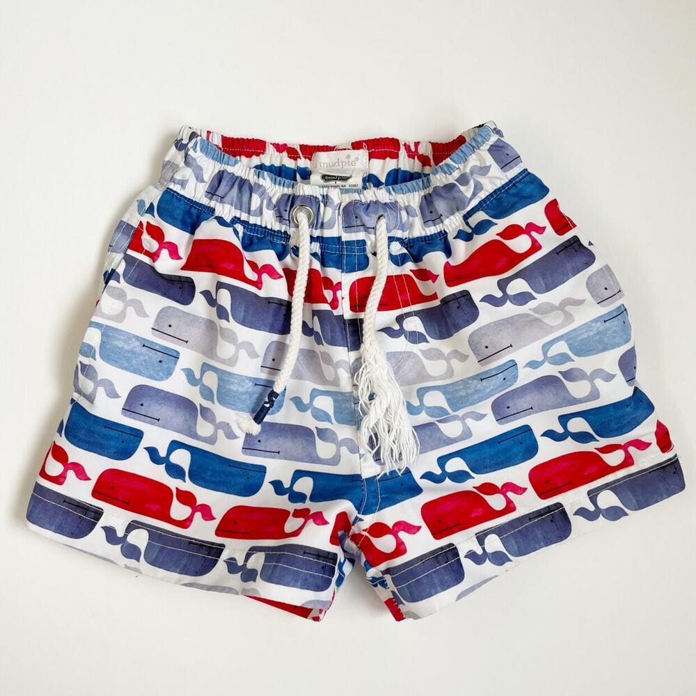 Mud Pie Whale Swim Trunks